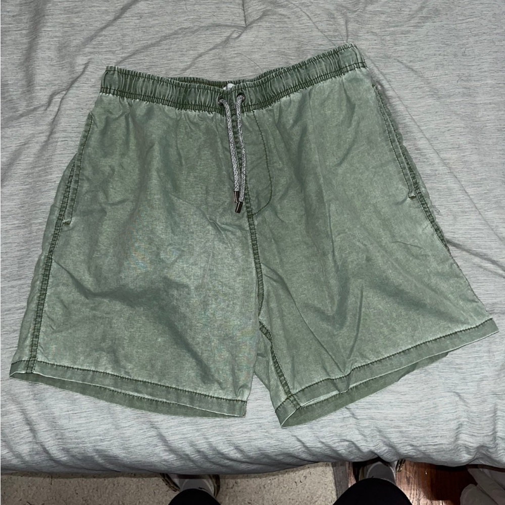 Green Vintage Summer Short Inseam